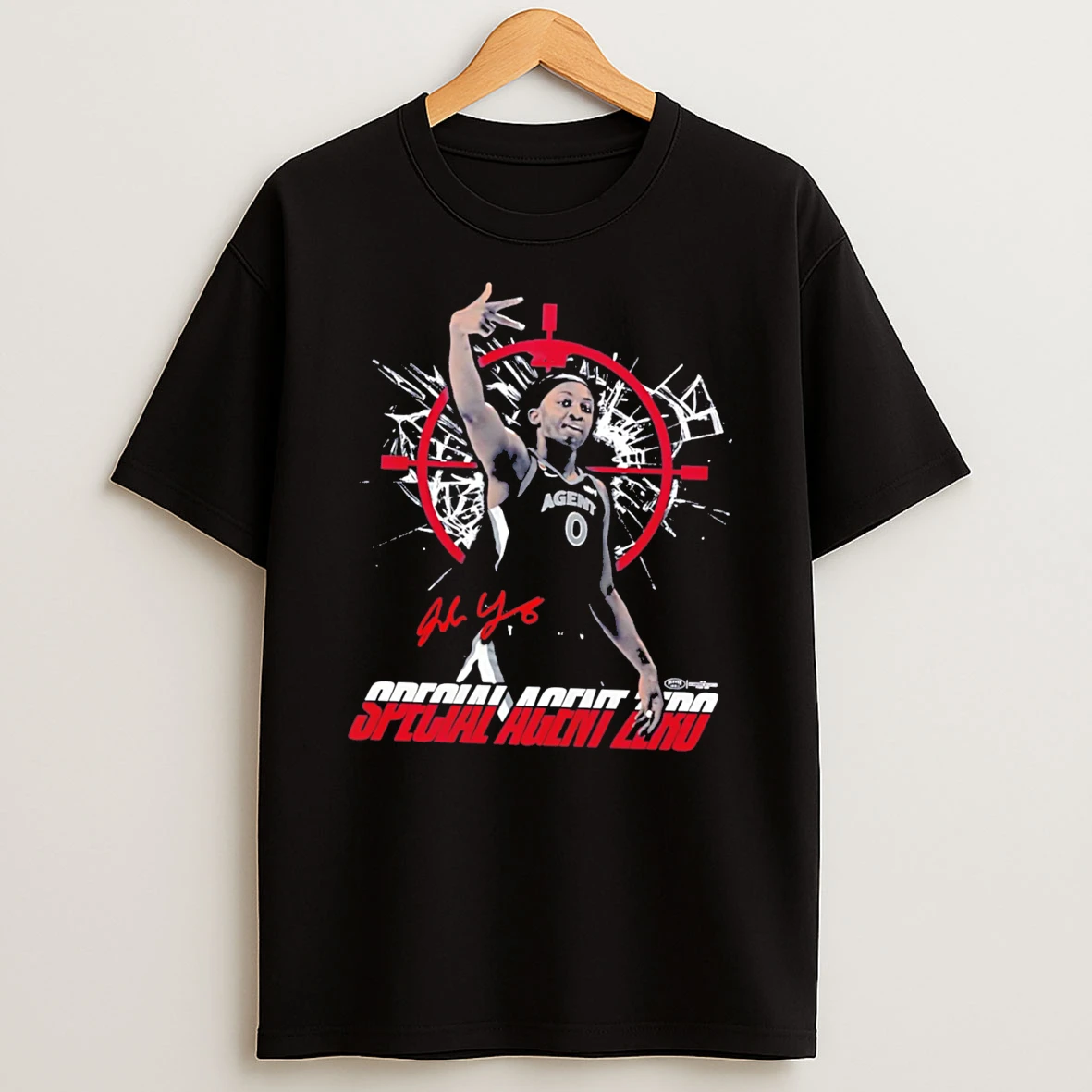 Officials Jackie Young Las Vegas Aces Special Agent Zero Basketball Signature Tee Premium T Shirt Sweatshirt Hoodie