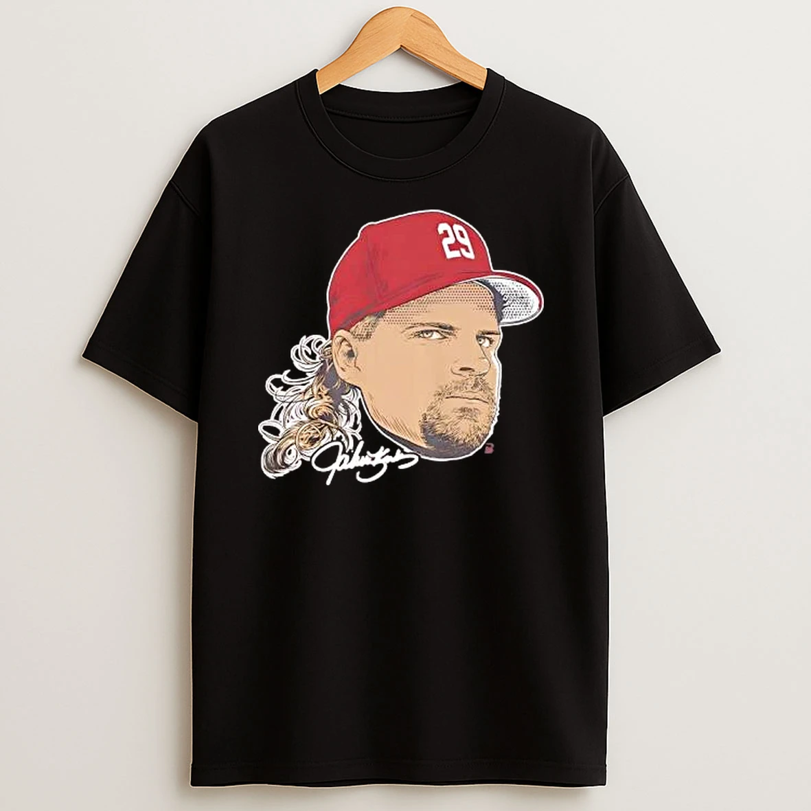 Officials John Kruk Philadelphia Phillies No 29 Face Signature Premium T Shirt Sweatshirt Hoodie