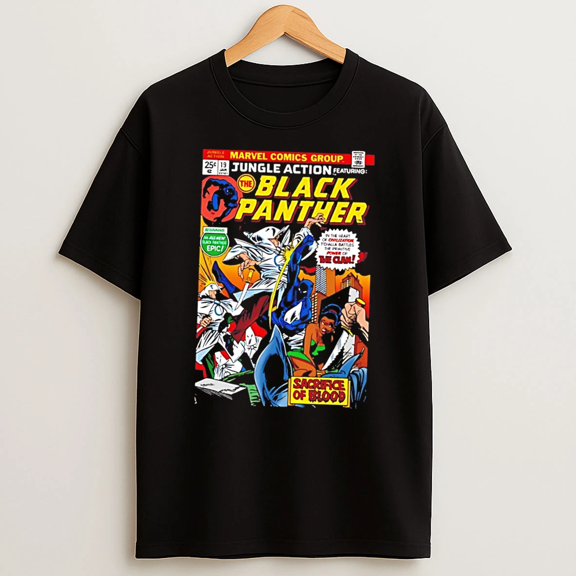 Officials Jungle Action Featuring The Black Panther Sacrifice Of Blood Tee Premium T Shirt Sweatshirt Hoodie