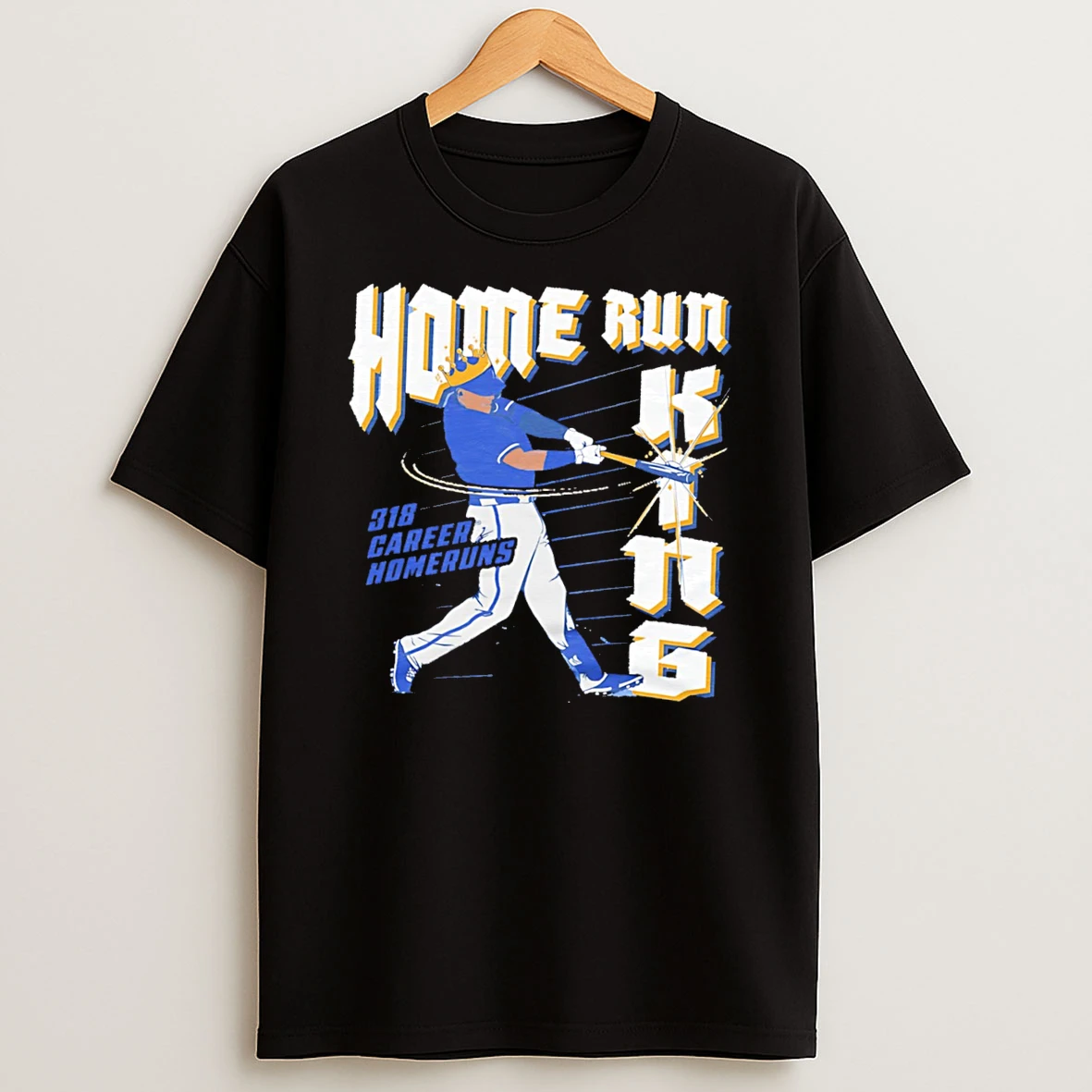 Officials Kansas City Royals Home Run King 318 Career Homeruns Tee Premium T Shirt Sweatshirt Hoodie