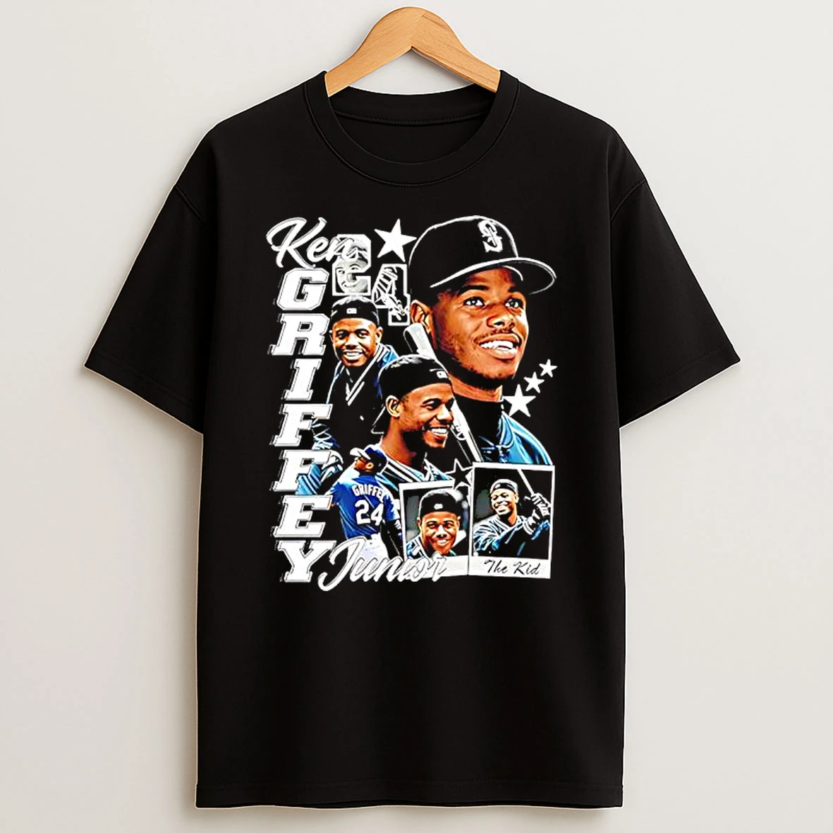 Officials Ken Griffey Junior Seattle Mariners Mlb The Kid Premium T Shirt Sweatshirt Hoodie