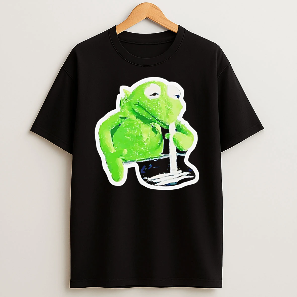 Officials Kermit The Frog Snorting Lines Weed Funny Tee Premium T Shirt Sweatshirt Hoodie