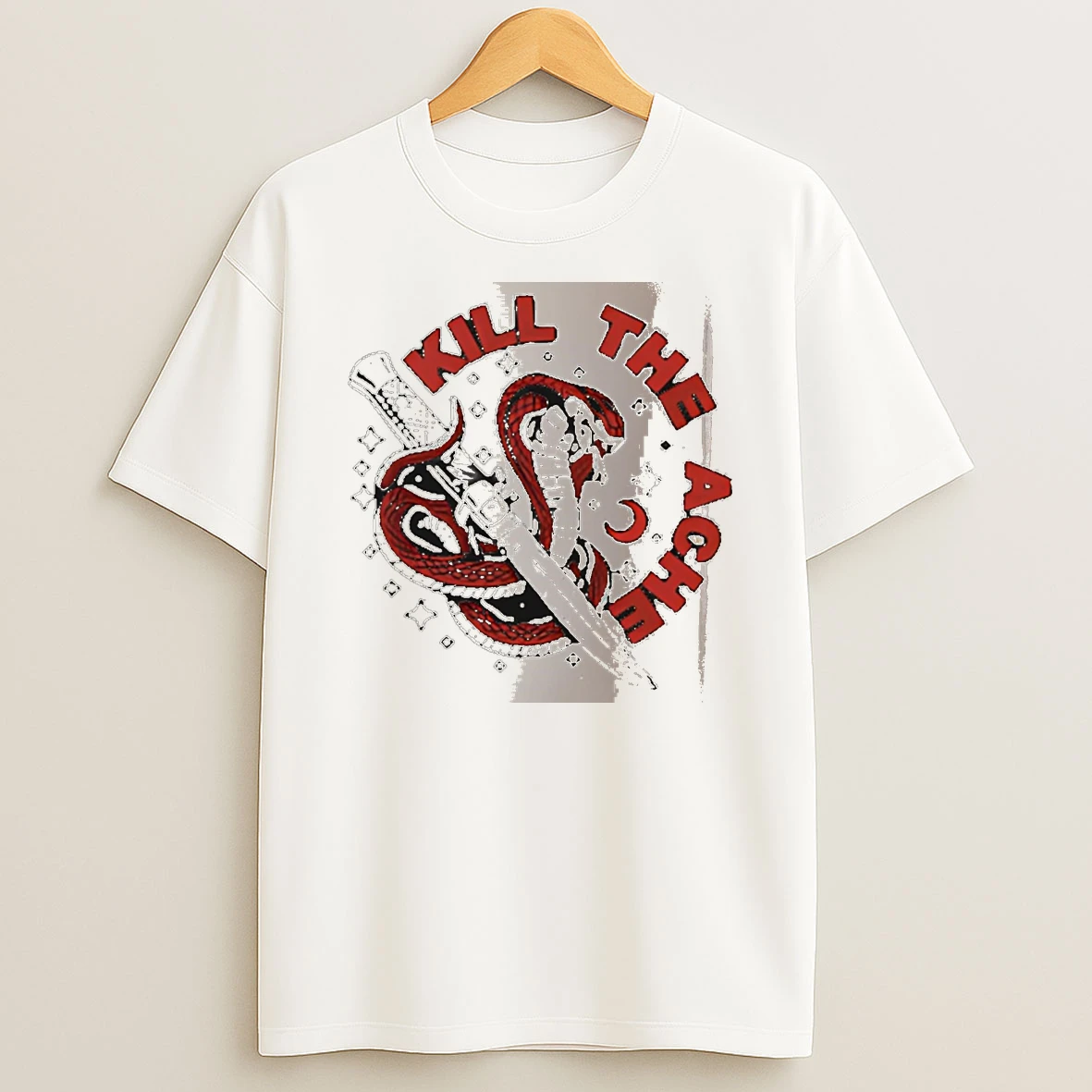 Officials Kill The Ache Snake And Knife White Premium T Shirt Sweatshirt Hoodie