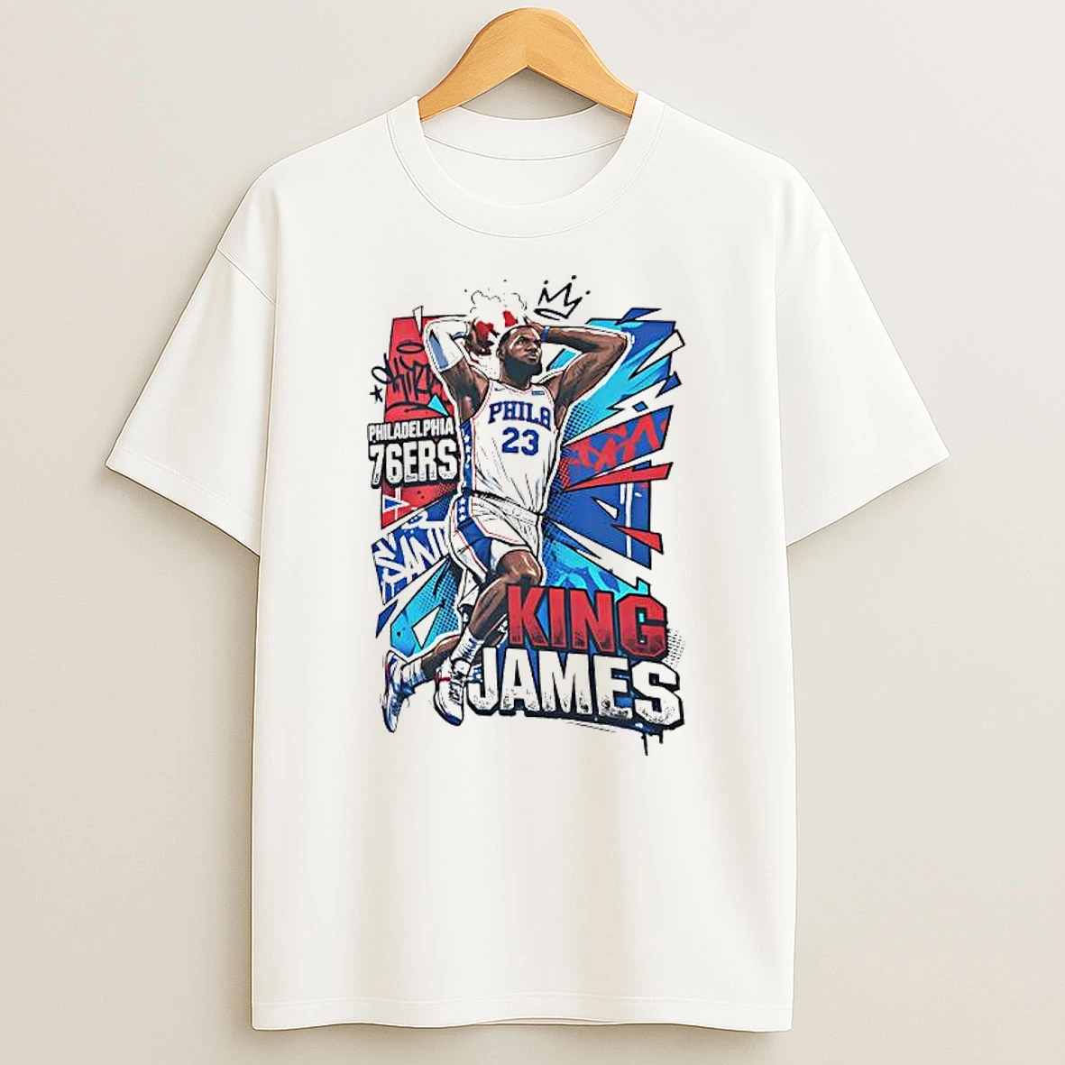 Officials King James Lebron James No 23 Dunk Philadelphia 76ers Premium T Shirt Sweatshirt Hoodie