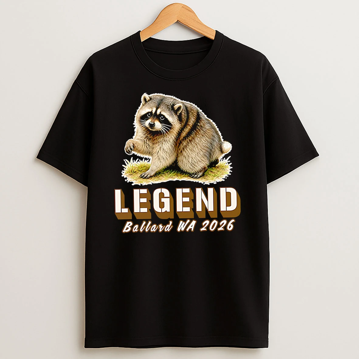 Officials Legend Ballard Wa 2026 Raccoon Premium T Shirt Sweatshirt Hoodie