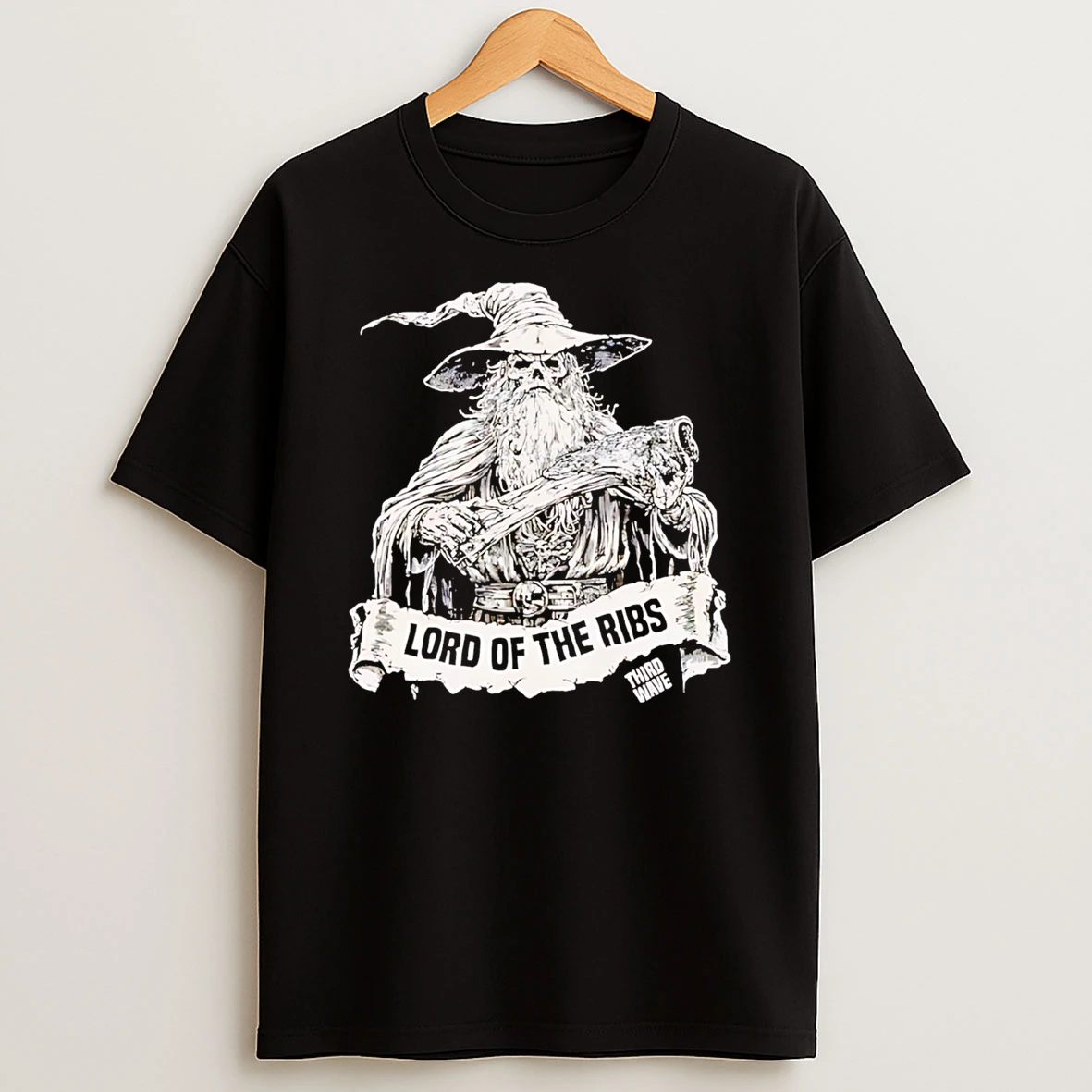 Officials Lord Of The Ribs Third Wave Skeleton Wizard Premium T Shirt Sweatshirt Hoodie