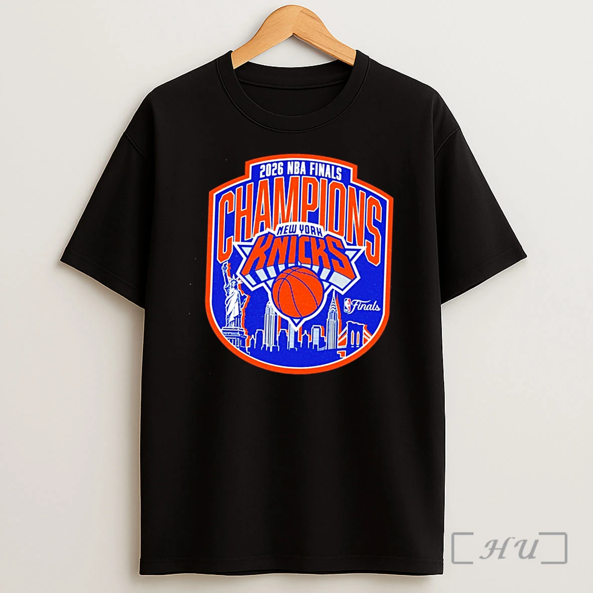Officials New York Knicks 2026 Nba Finals Champions Logo Skyline Tee Shirt