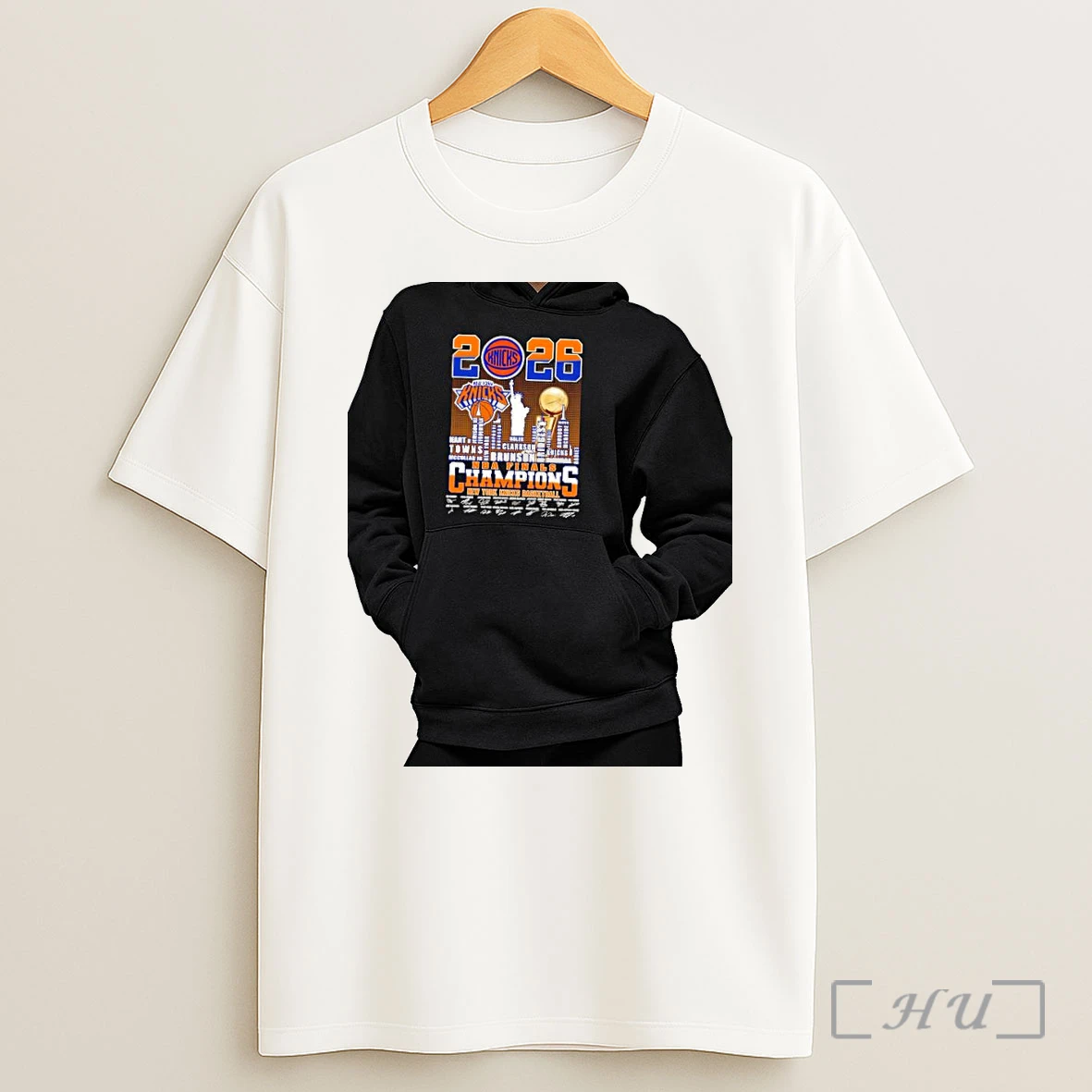 Officials New York Knicks City Skyline Nba World Champions Signature Shirt
