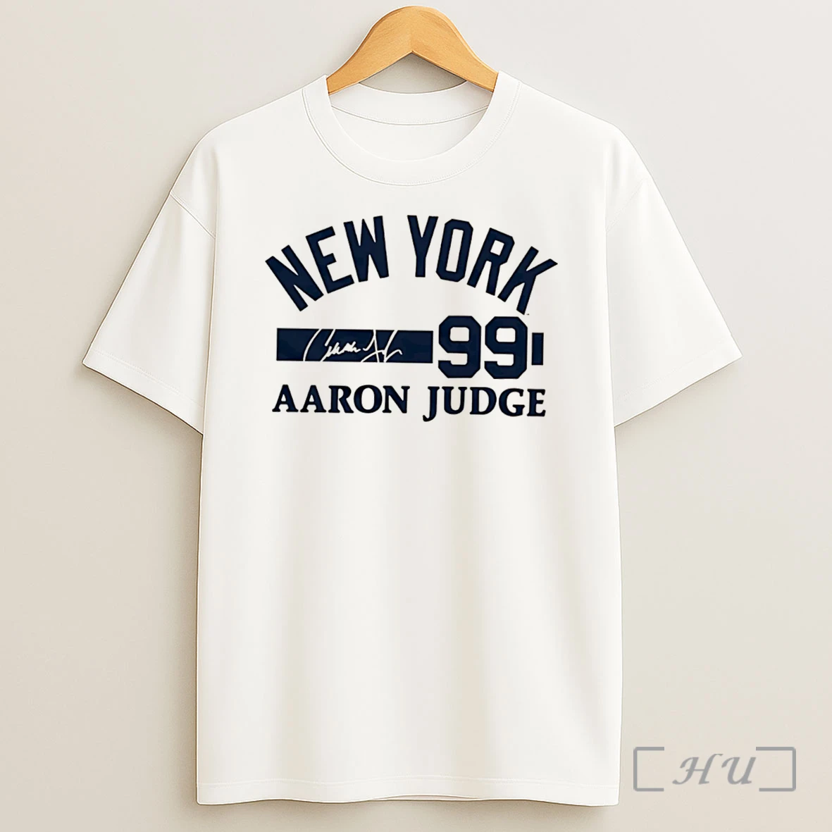 Officials New York Yankees Aaron Judge Signature Name Number Tee Shirt