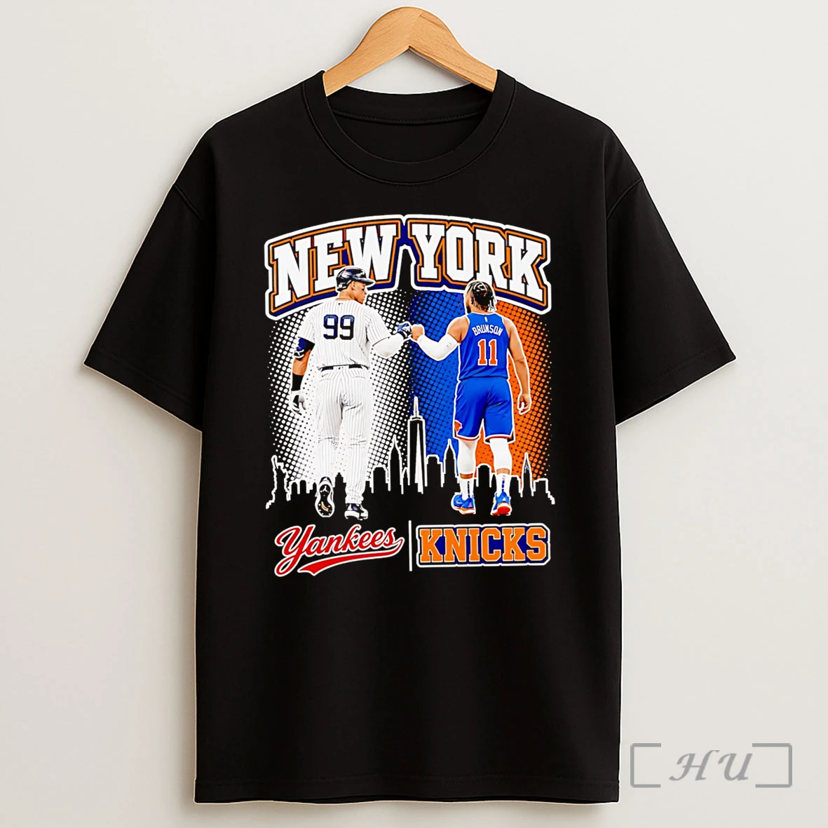 Officials New York Yankees And Knicks Aaron Judge And Jalen Brunson Shirt