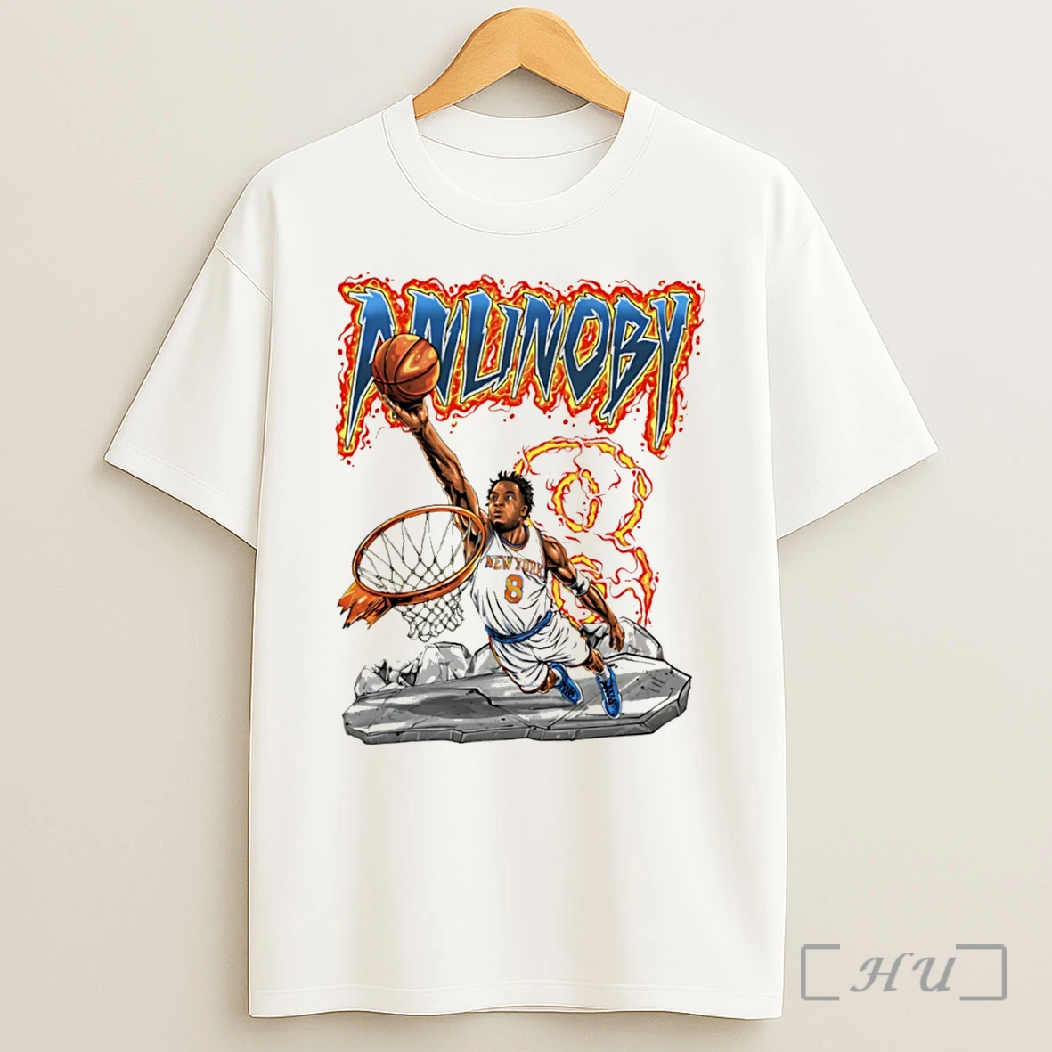 Officials Og Anunoby New York Basketball Nba Player Graphic Tee Shirt