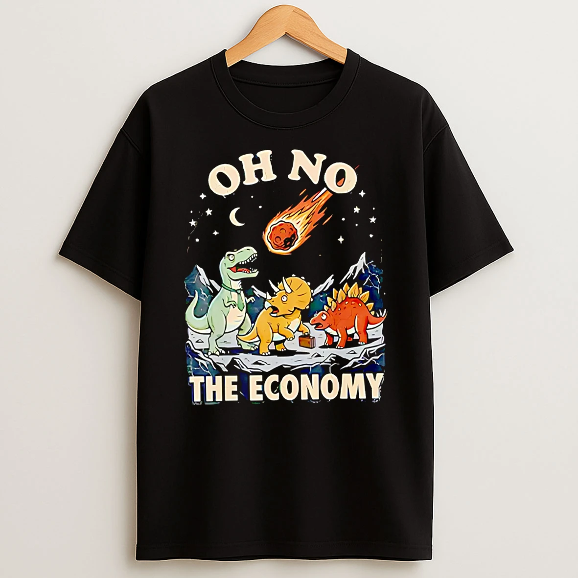 Officials Oh No The Economy Dinosaur T Premium T Shirt Sweatshirt Hoodie