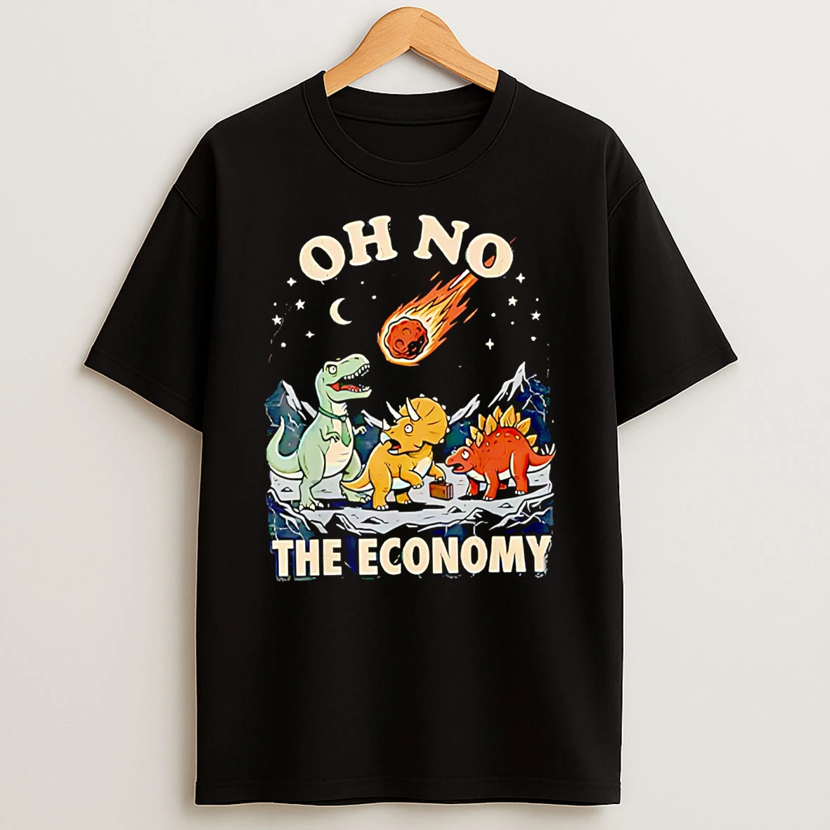 Officials Oh No The Economy Dinosaurs Premium T Shirt Sweatshirt Hoodie