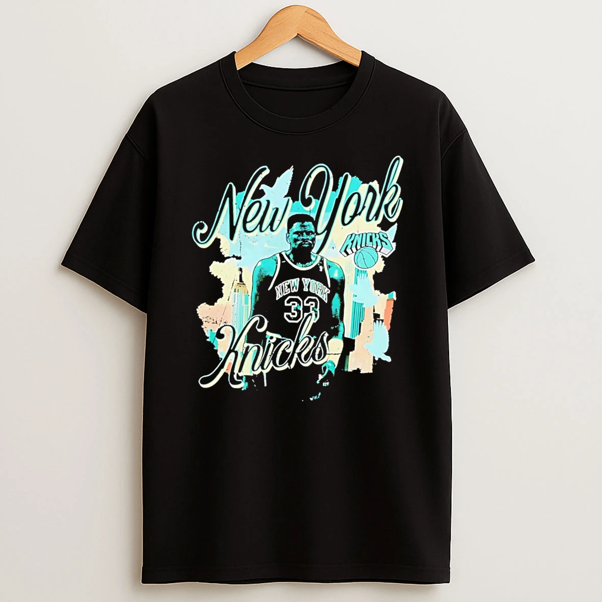 Officials Patrick Ewing New York Knicks No 33 Vintage Style Tee Premium T Shirt Sweatshirt Hoodie