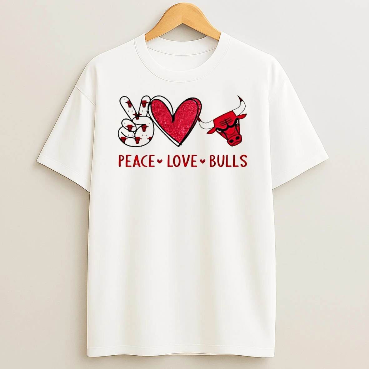 Officials Peace Love Bulls Chicago Bulls Premium T Shirt Sweatshirt Hoodie
