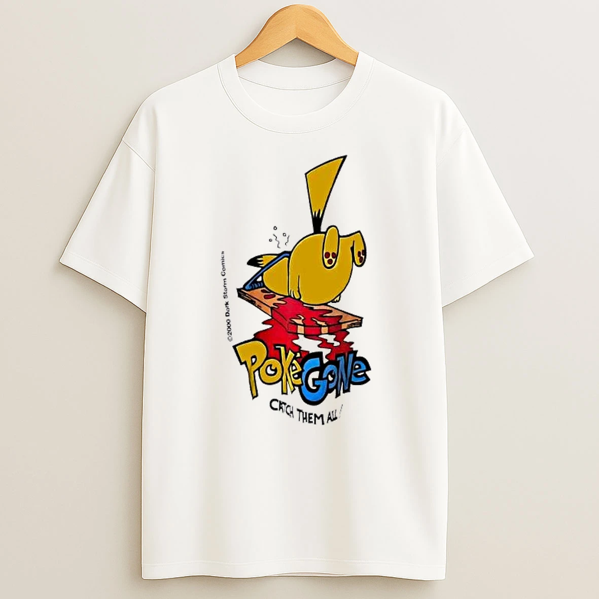 Officials Pikachu Catch Them All 2000 Dork Storm Comics Premium T Shirt Sweatshirt Hoodie