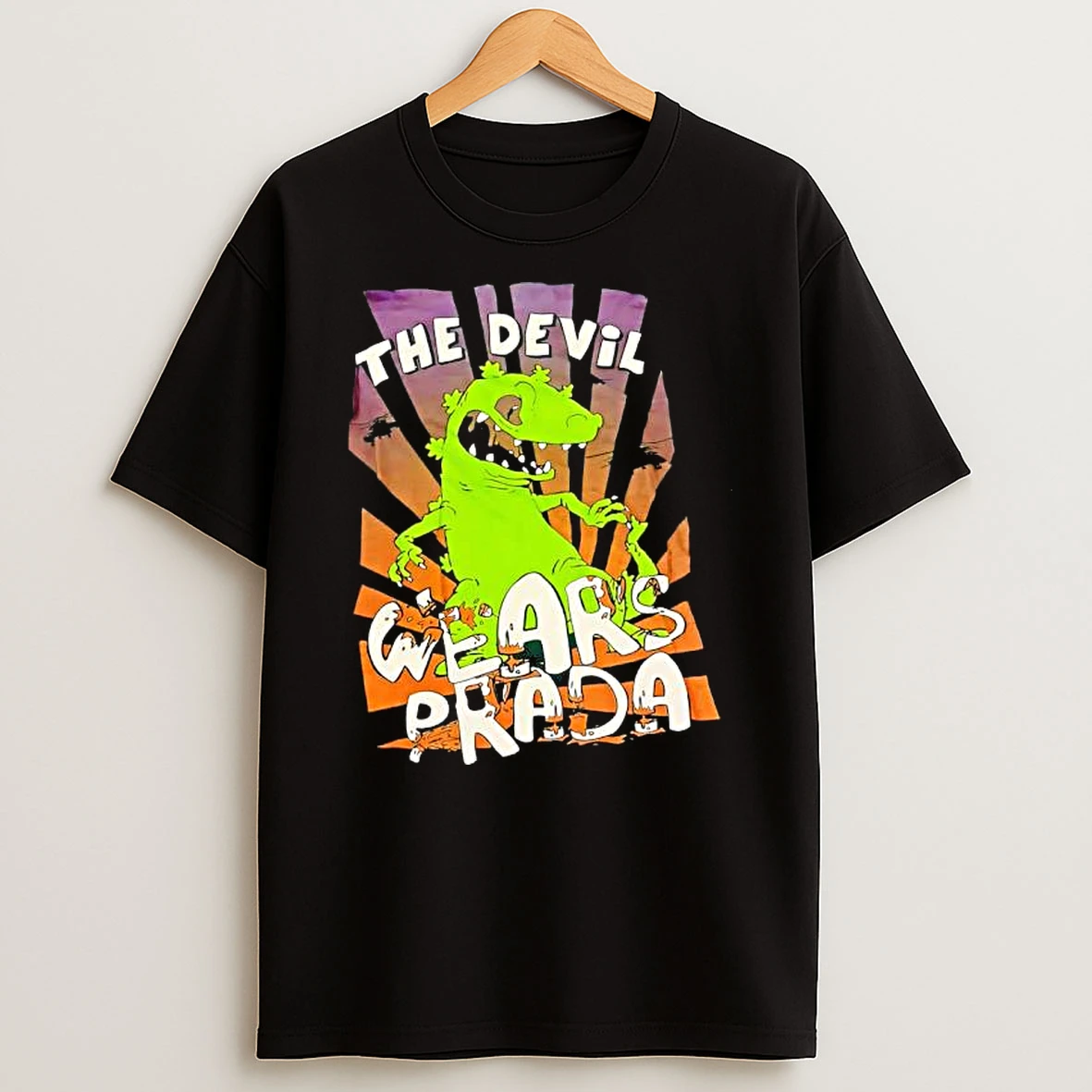 Officials Reptar Rugrats The Devil Wears Prada Pop Culture Crossover Parody Premium T Shirt Sweatshirt Hoodie