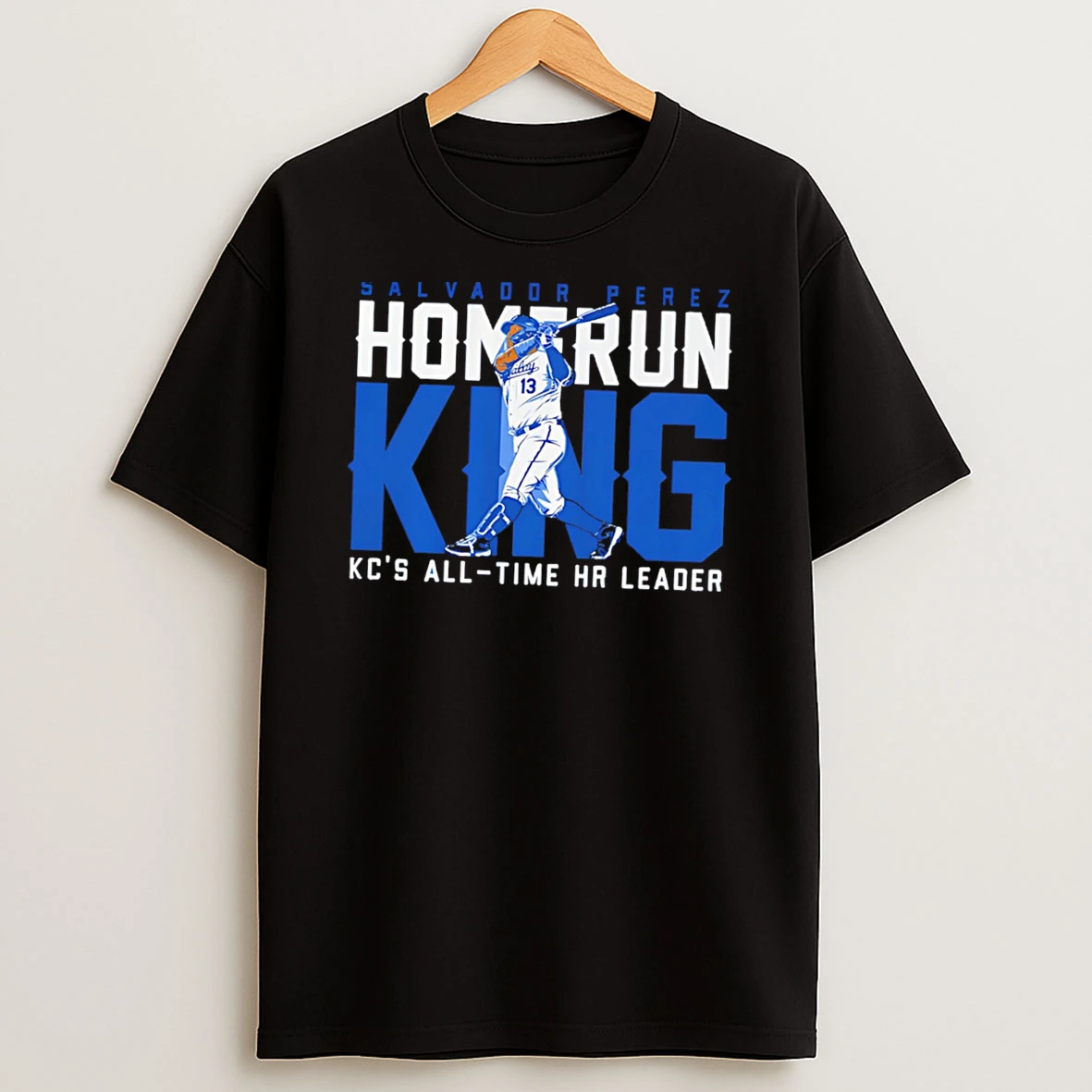 Officials Salvador Perez Kansas City Royals All Time Home Run King Tee Premium T Shirt Sweatshirt Hoodie