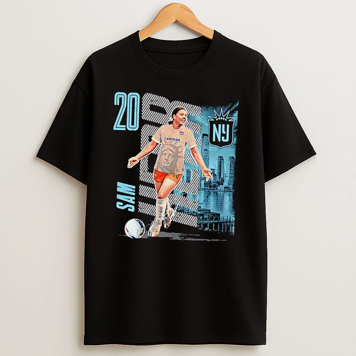 Officials Sam Kerr Gotham Fc Skyline Nwsl Soccer Graphic Tee Premium T Shirt Sweatshirt Hoodie