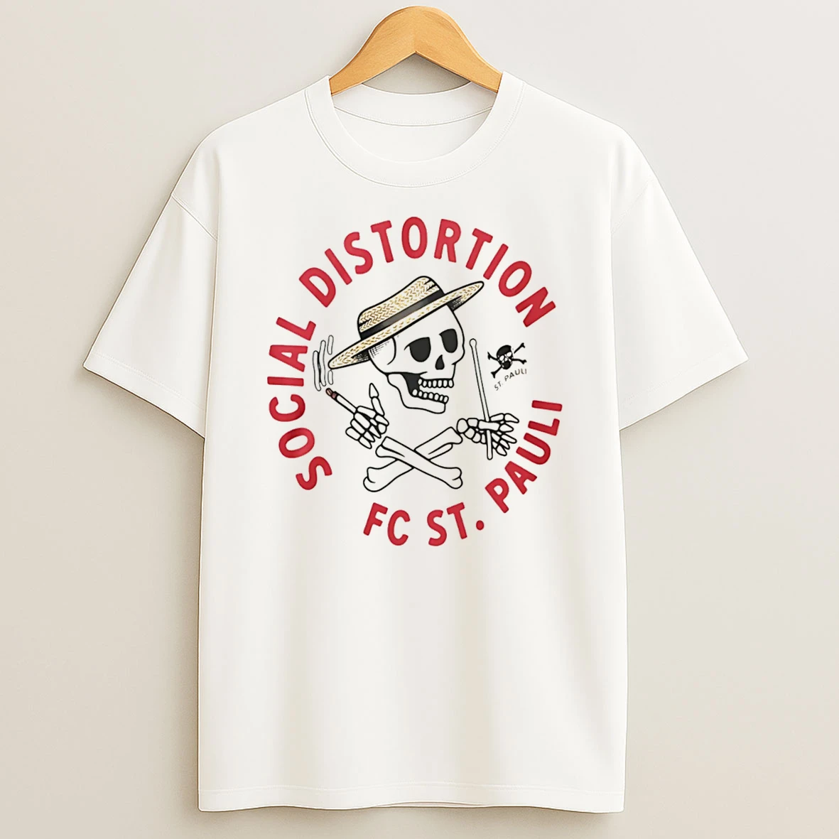 Officials Social Distortion Fc St Pauli Punk Rock Tee Premium T Shirt Sweatshirt Hoodie