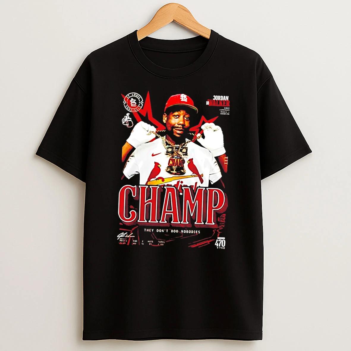 Officials St Louis Cardinals Jordan Walkers Home Run Derby Champions Tee Premium T Shirt Sweatshirt Hoodie