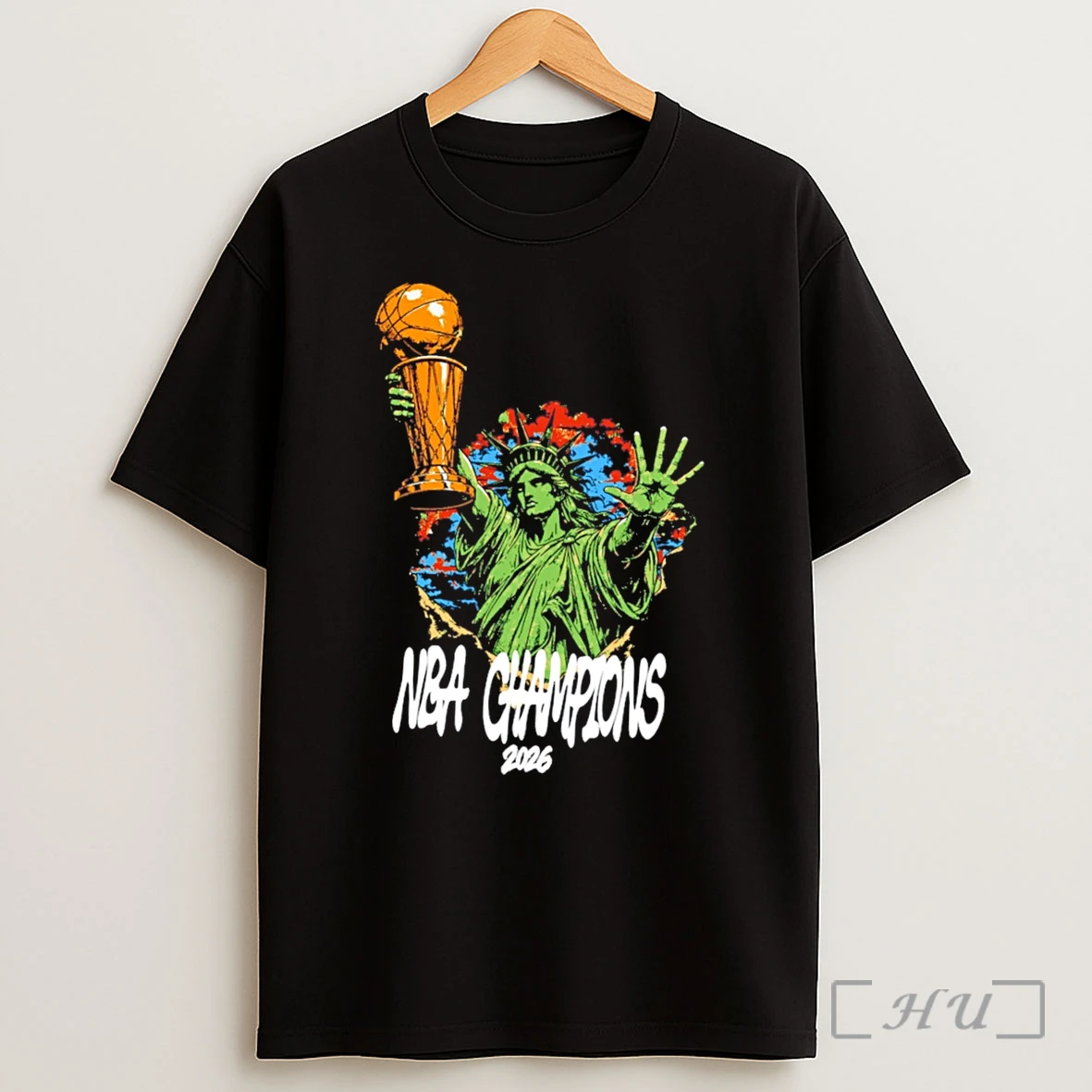 Officials Statue Of Liberty Ny Knicks Nba Champions 2026 Tee Shirt