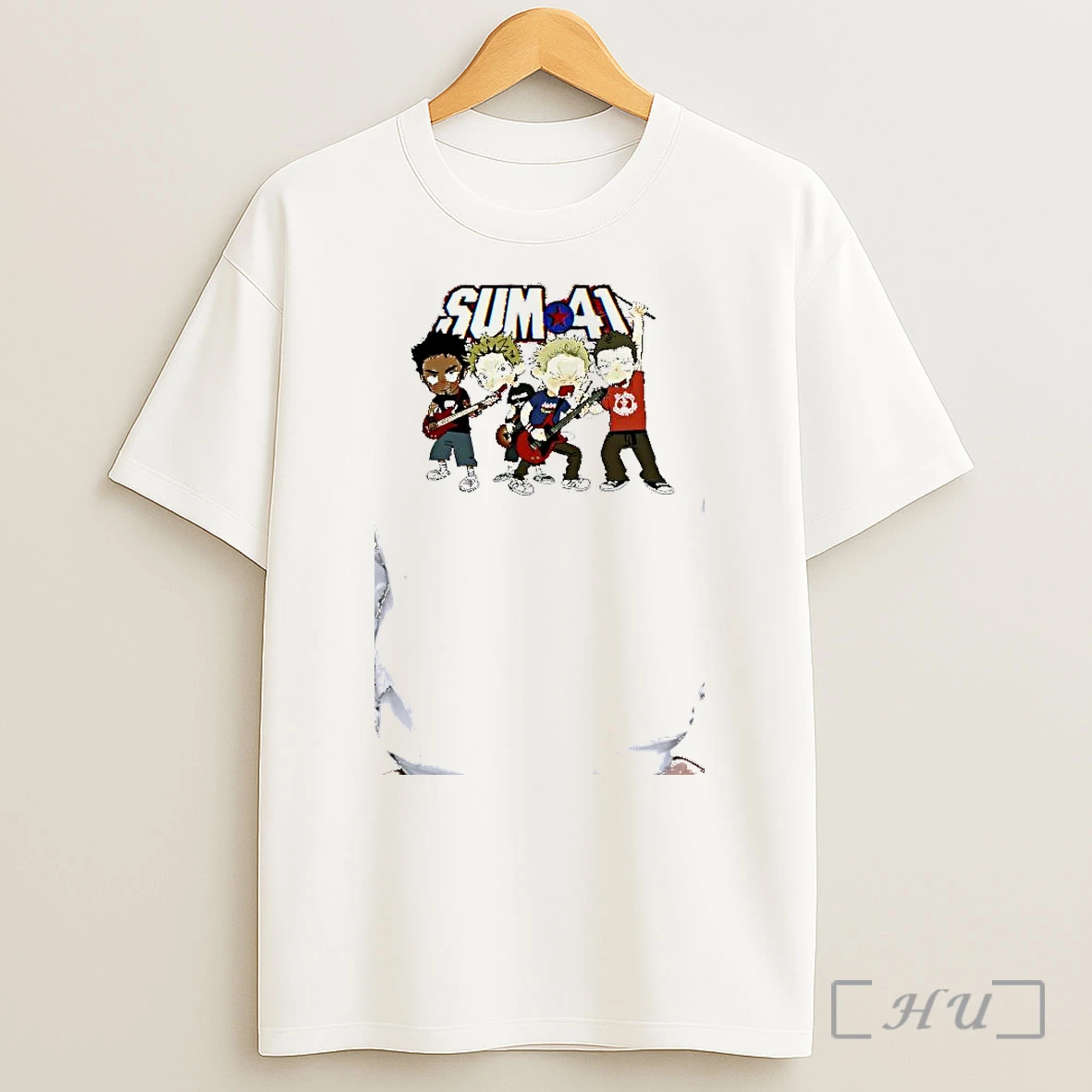 Officials Sum 41 Band Members Deryck Whibley Dave Baksh Cone Mccaslin Steve Jocz Shirt