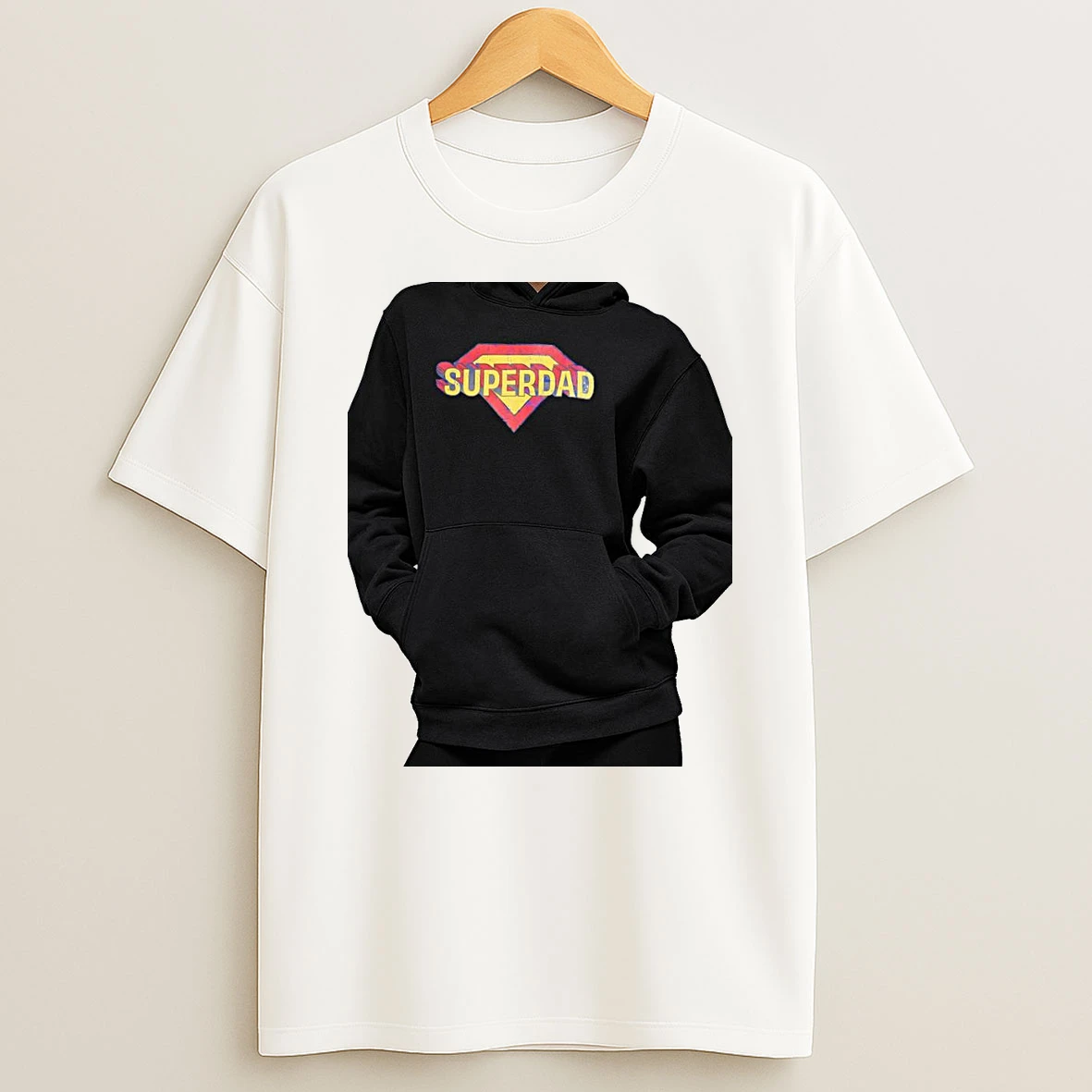 Officials Superdad Superman Shield Theme For Fathers Day Premium T Shirt Sweatshirt Hoodie