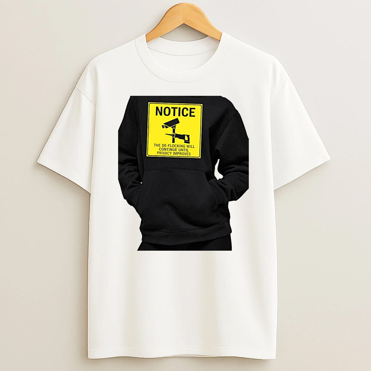 Officials Surveillance Camera Sawtooth Blade Notice The De Flocking Will Continue Until Premium T Shirt Sweatshirt Hoodie