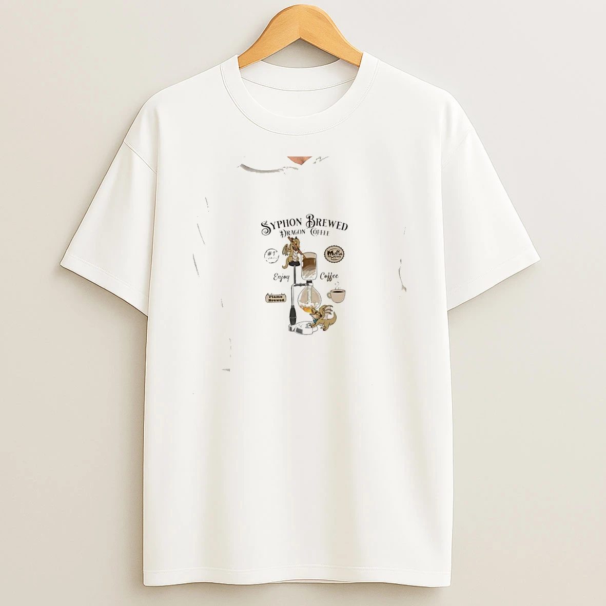 Officials Syphon Brewed Dragon Coffee Enjoy Coffee Hight Quality Premium T Shirt Sweatshirt Hoodie