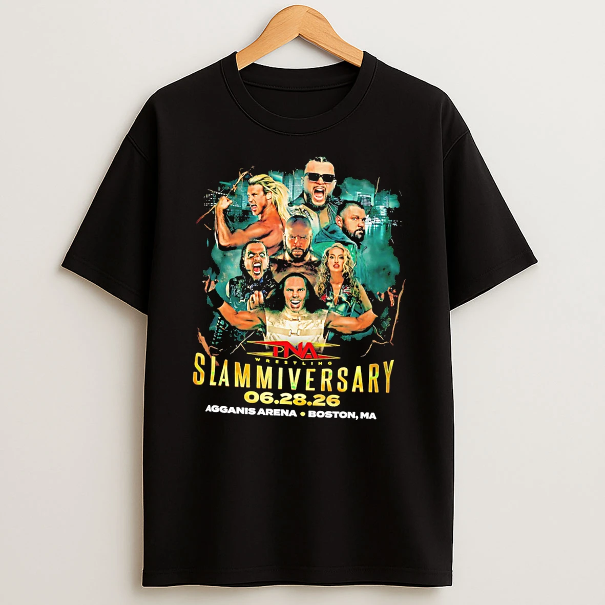 Officials Tna Slammiversary 2026 Agganis Arena Boston Tee Premium T Shirt Sweatshirt Hoodie