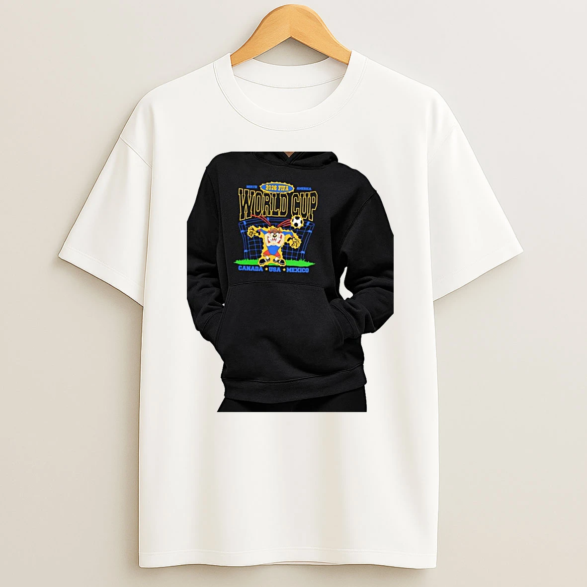 Officials Tasmanian Devil 2026 Fifa World Cup North America Canada Usa Mexico Premium T Shirt Sweatshirt Hoodie