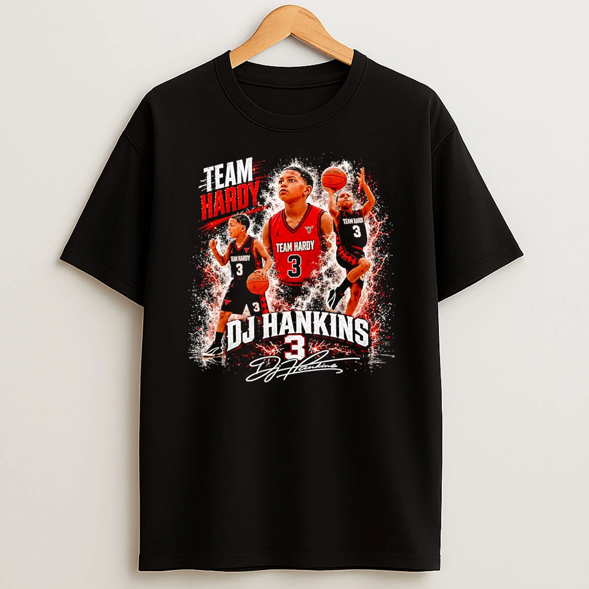 Officials Team Hardy Dj Hankins 3 Basketball Player Premium T Shirt Sweatshirt Hoodie