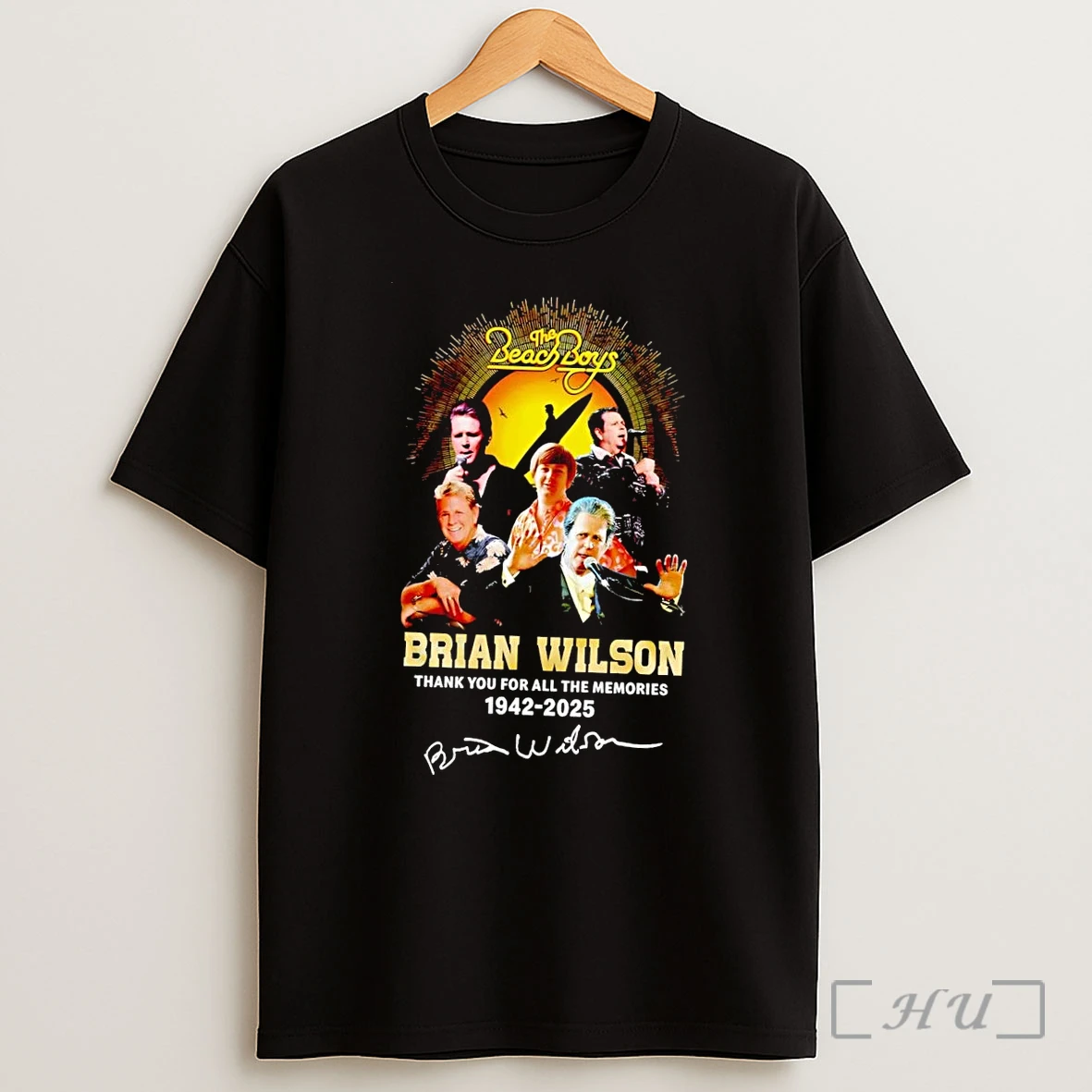 Officials The Beach Boys Brian Wilson Thank You For All The Memories 1942 2026 Signature Black Shirt