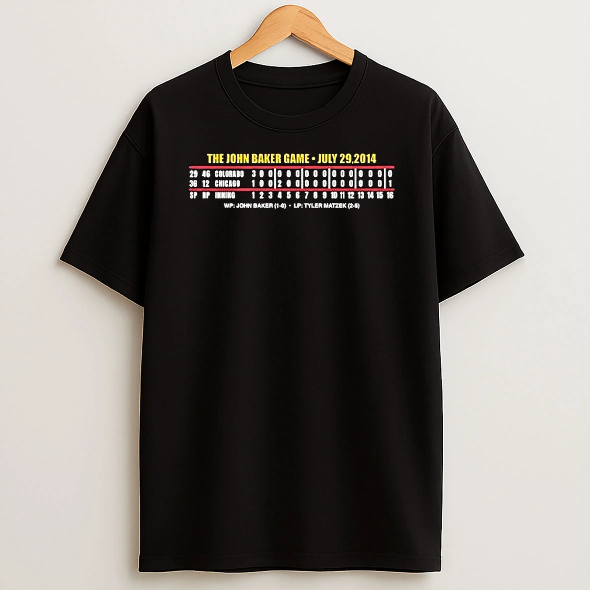 Officials The John Baker Game July 29 2014 Colorado Chicago Premium T Shirt Sweatshirt Hoodie