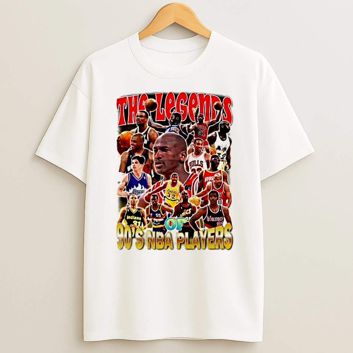 Officials The Legends Of 90s Nba Players Collage Premium T Shirt Sweatshirt Hoodie