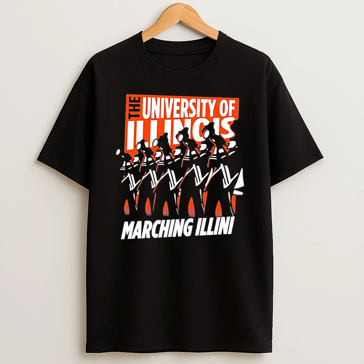 Officials The University Of Illinois Marching Illini Tee Premium T Shirt Sweatshirt Hoodie