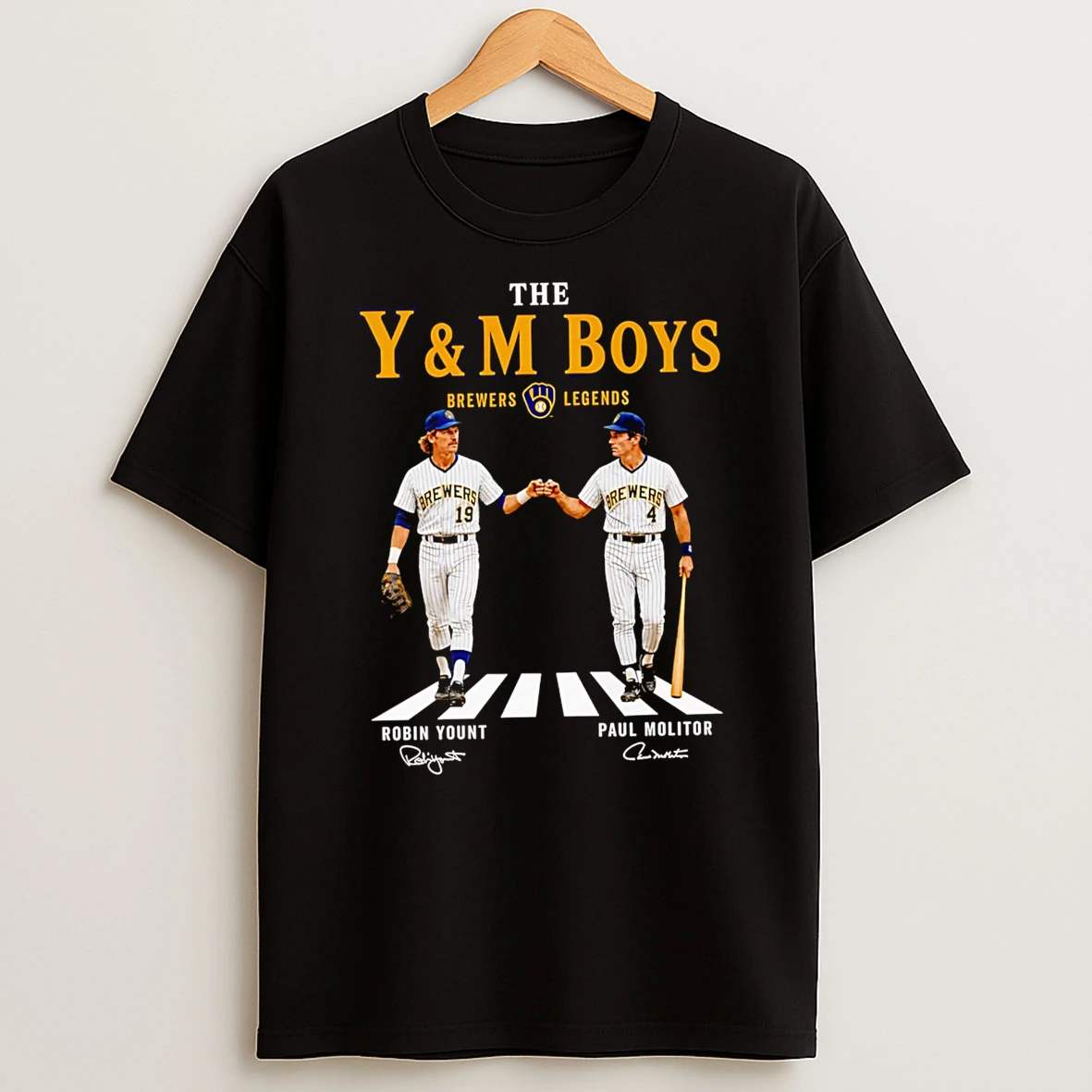 Officials The Ym Boys Brewers Legends Robin Yount Paul Molitor Mlb Premium T Shirt Sweatshirt Hoodie