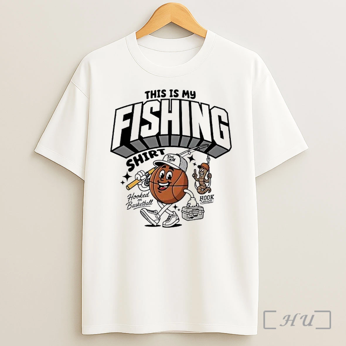Officials This Is My Fishing Hooked On Basketball Shirt