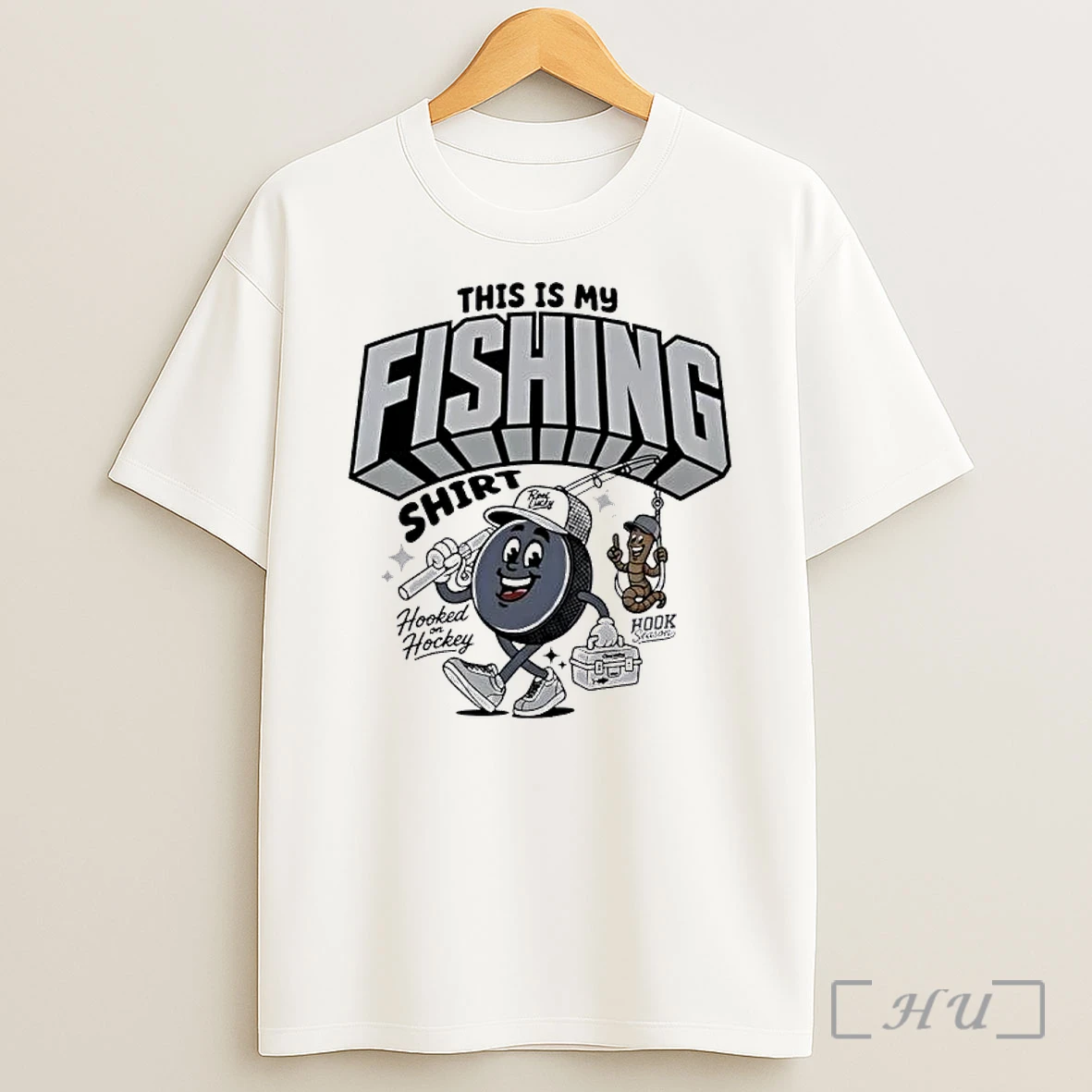 Officials This Is My Fishing Hooked On Hockey Shirt