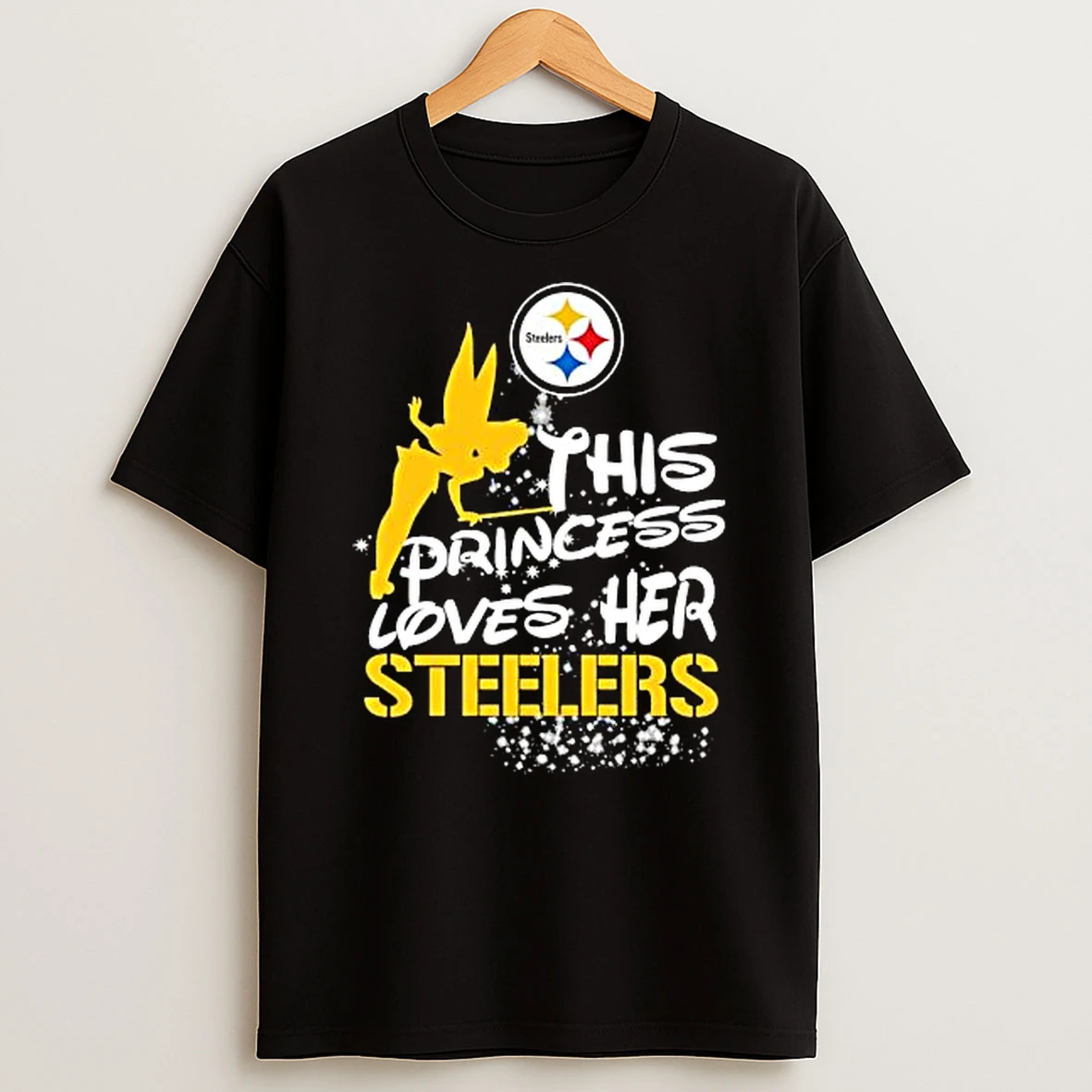 Officials Tinkerbell Apparel This Princess Loves Her Steelers Pittsburgh Steelers Premium T Shirt Sweatshirt Hoodie
