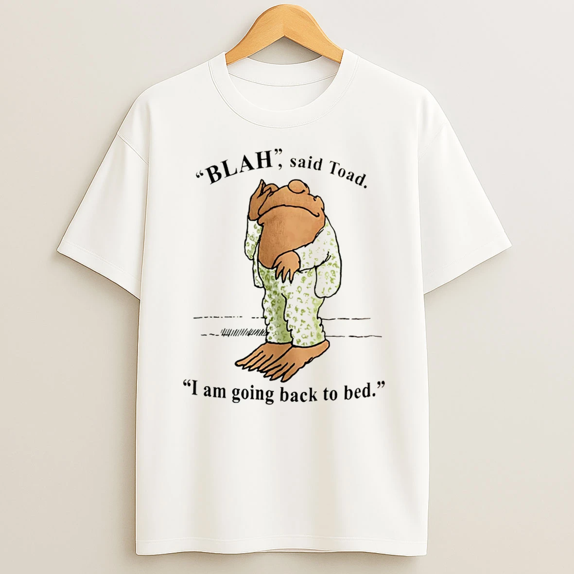 Officials Toad Blah I Am Going Back To Bed Quote Tee Premium T Shirt Sweatshirt Hoodie