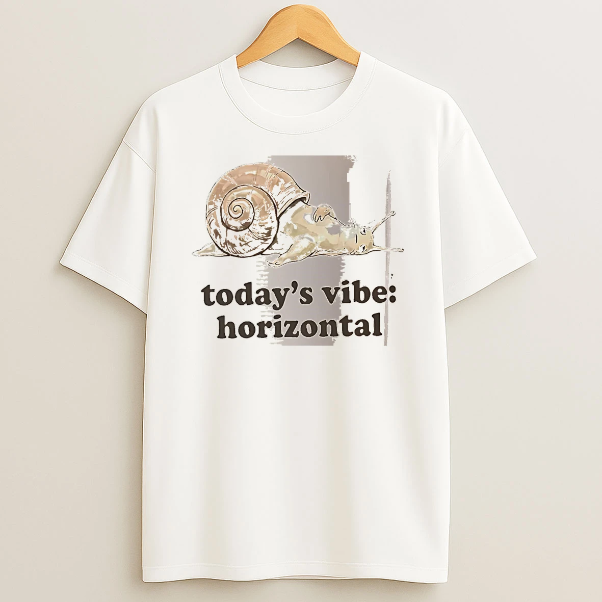 Officials Todays Vibe Horizontal Snail White Premium T Shirt Sweatshirt Hoodie