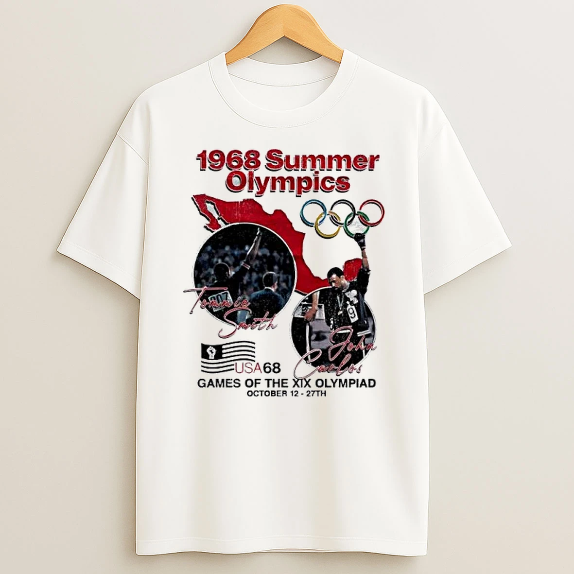 Officials Tommie Smith And John Carlos 1968 Summer Olympics Vintage Premium T Shirt Sweatshirt Hoodie