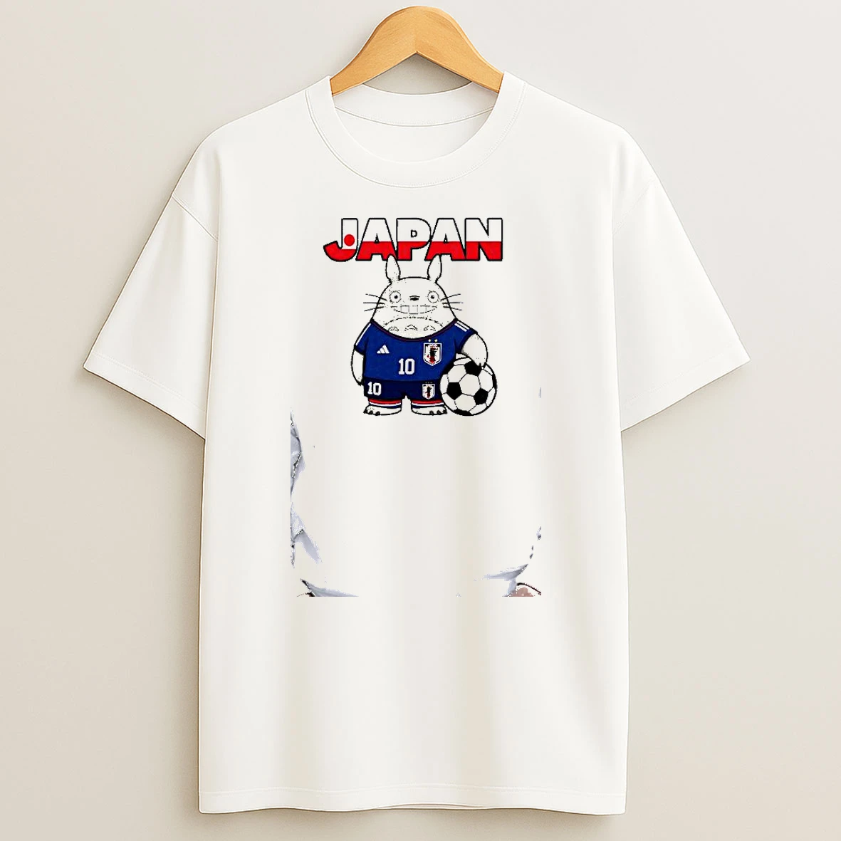 Officials Totoro Japan National Football Team Japan Soccer Premium T Shirt Sweatshirt Hoodie