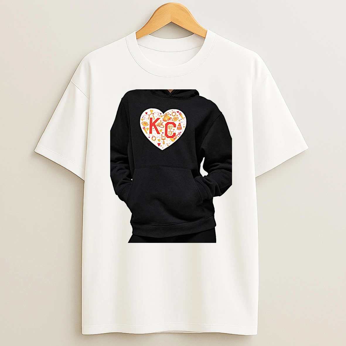 Officials Travis Kelce Taylor Kansas City Chiefs Kc 87 13 Nfl Football Love Heart Premium T Shirt Sweatshirt Hoodie