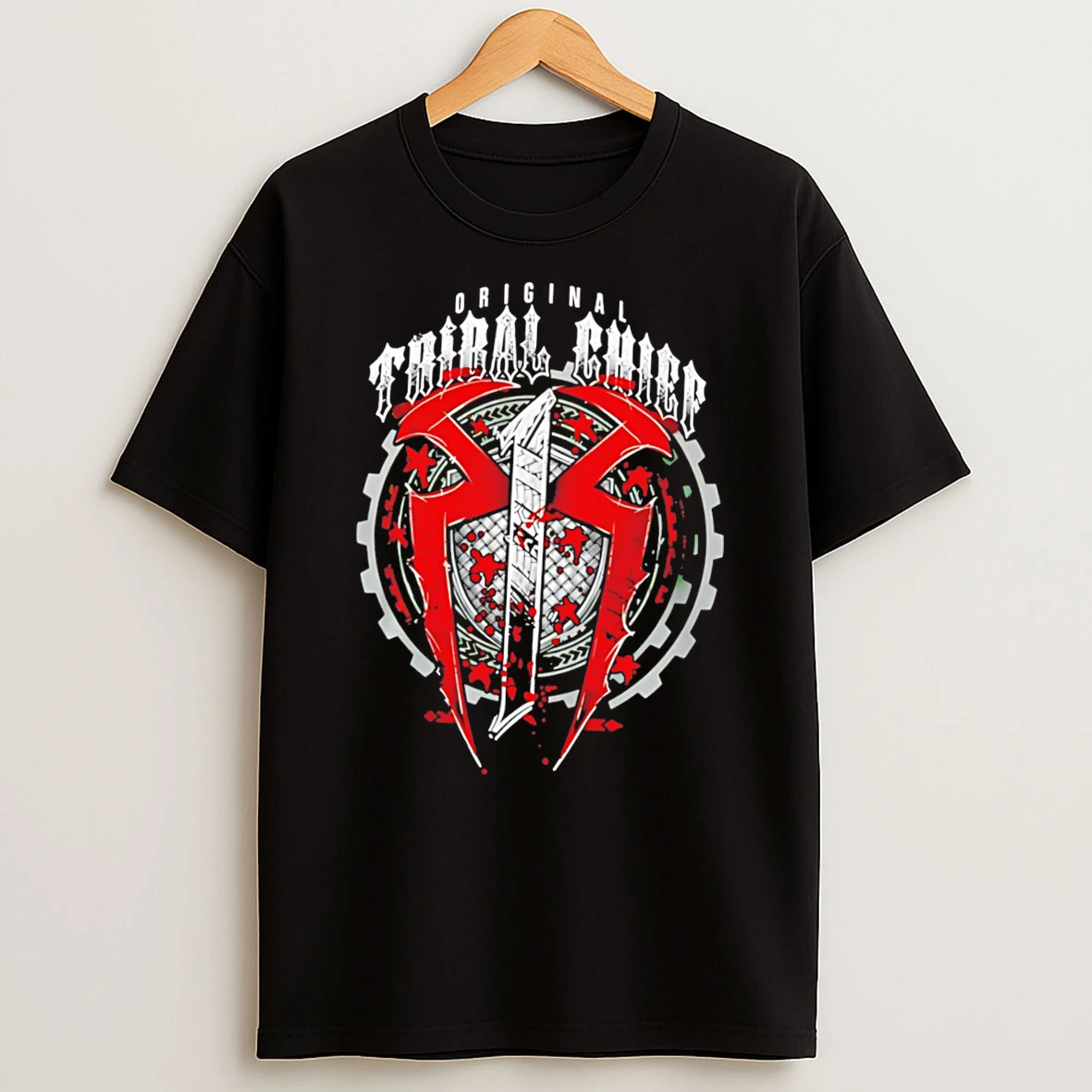Officials Tribal Chief Roman Reigns Red Shield Tee Premium T Shirt Sweatshirt Hoodie