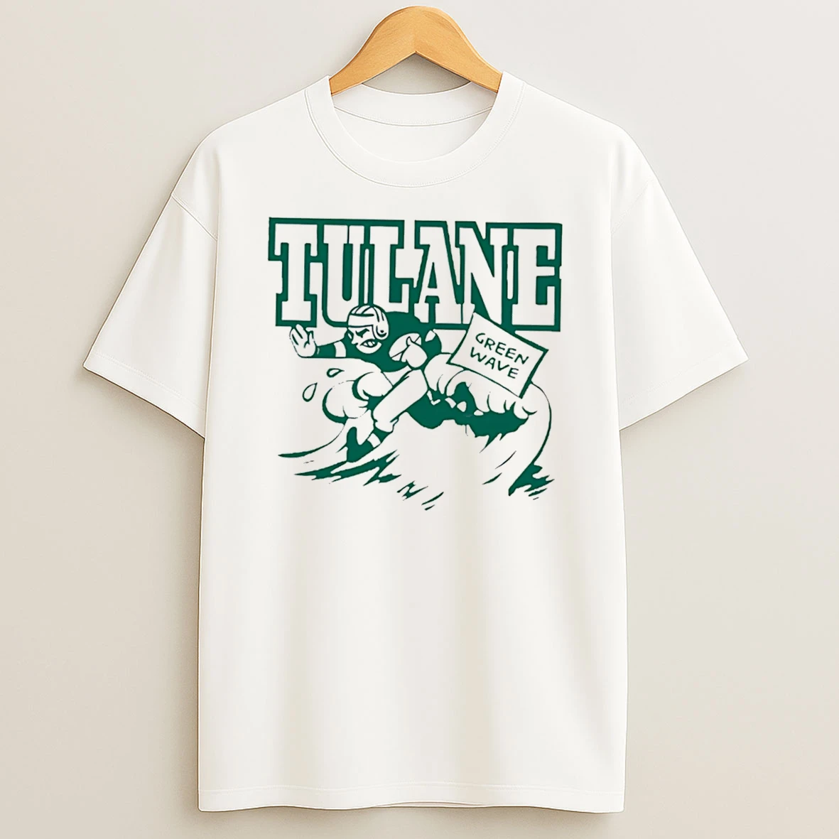 Officials Tulane Green Wave Football Throwback Vintage Tee Premium T Shirt Sweatshirt Hoodie