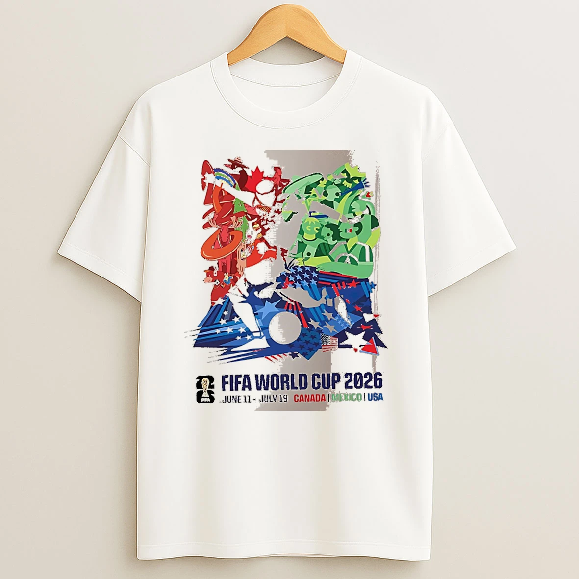 Officials Usa Mexico Canada Outerstuff Fifa World Cup 2026 Tournament White Premium T Shirt Sweatshirt Hoodie