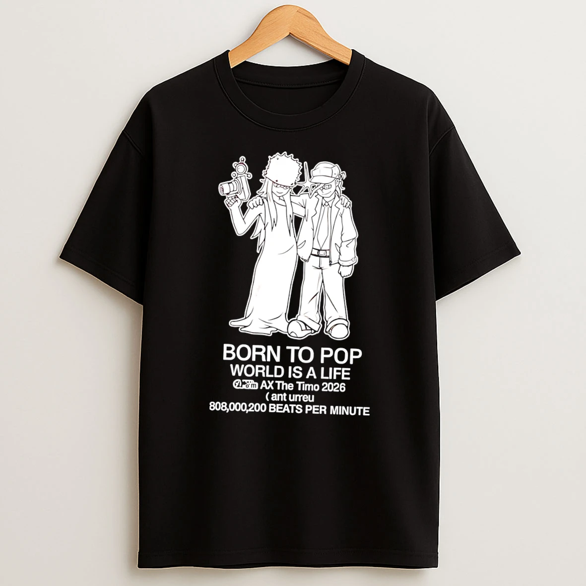 Officials Umru Born To Pop World Is A Life Ax The Timo 2026 Tee Premium T Shirt Sweatshirt Hoodie